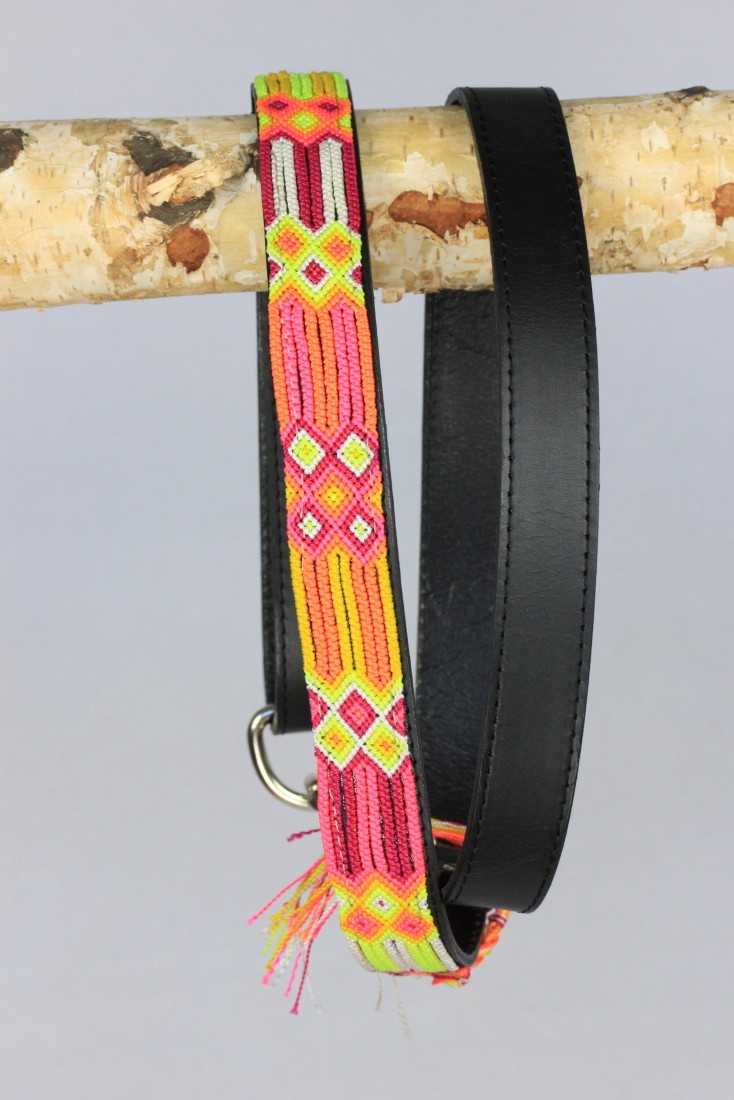 Half Length Black Leash 1" Width