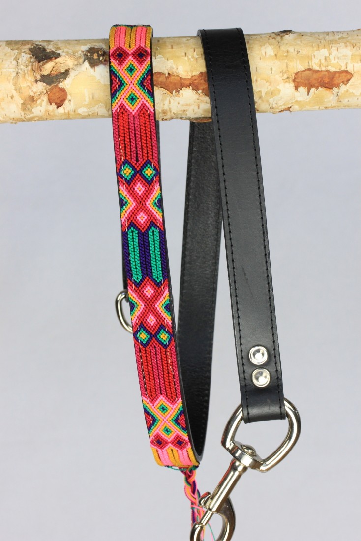 Half Length Black Leash 1" Width