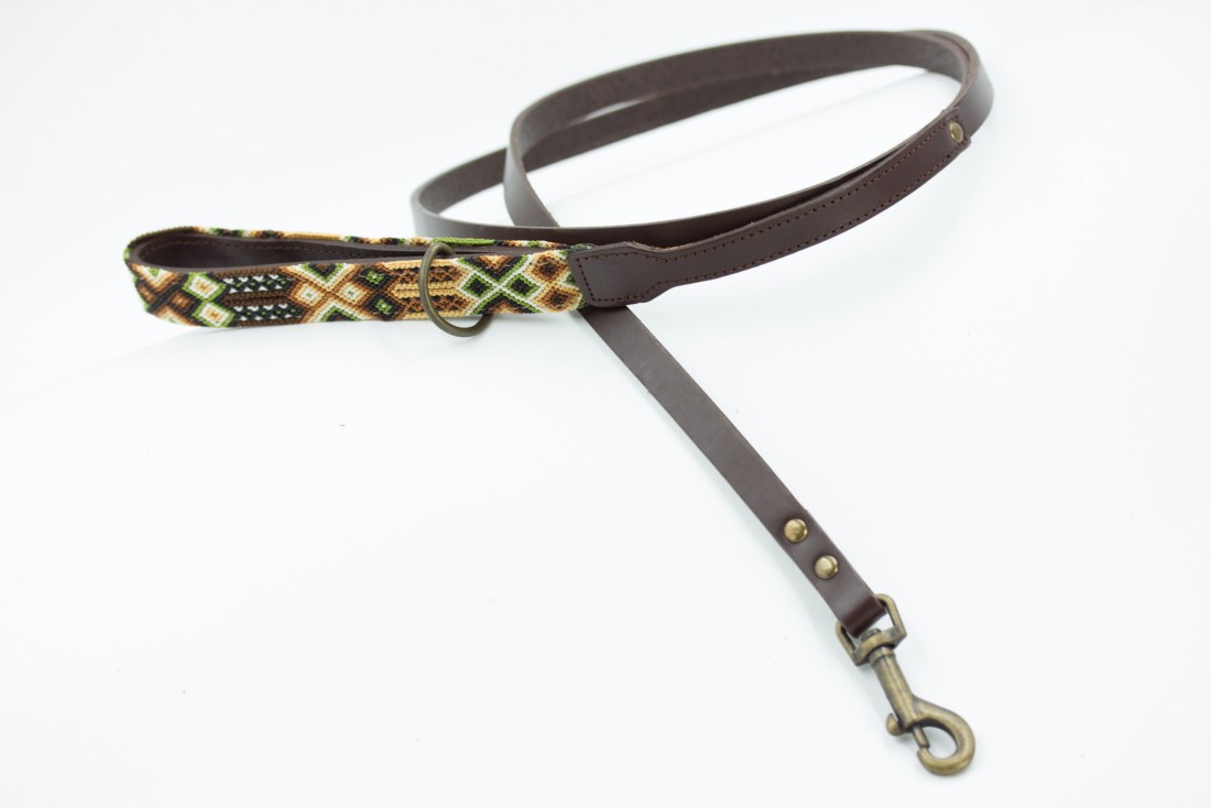 Weave Handle Otomi Leash