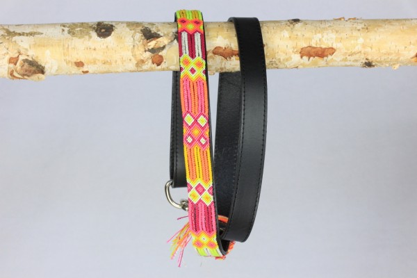 Half Length Black Leash 1" Width