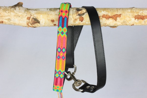 Half Length Black Leash 1" Width