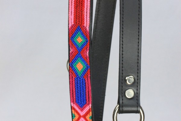 Half Length Black Leash 1" Width