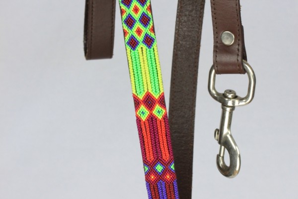 Half Length Brown Leash 1" Width