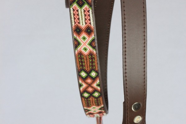 Half Length Brown Leash 1" Width