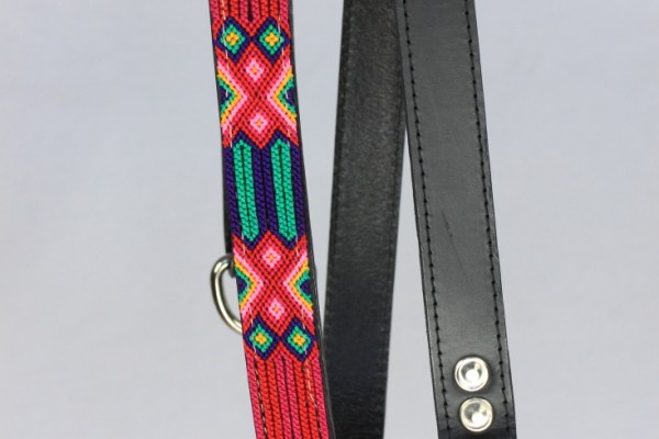 Half Length Black Leash 1" Width