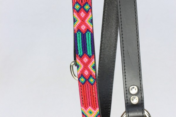 Half Length Black Leash 1" Width