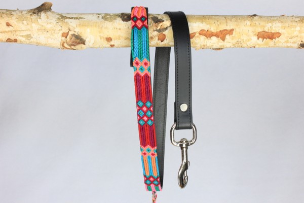 Half Length Black Leash 1" Width