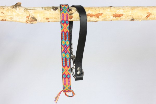 Half Length Black Leash 1" Width