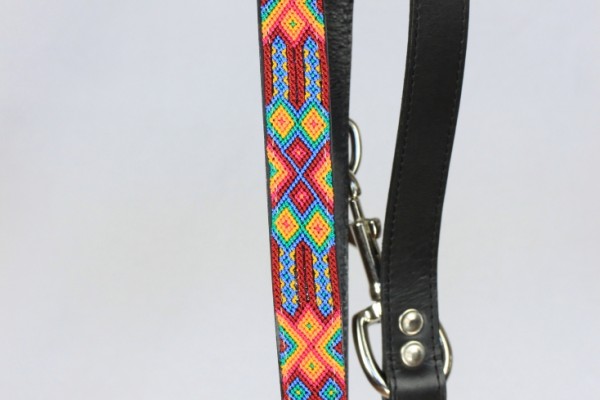 Half Length Black Leash 1" Width