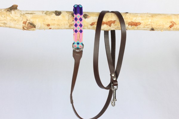 Weave Handle Brown Leash