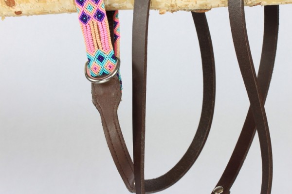 Weave Handle Brown Leash