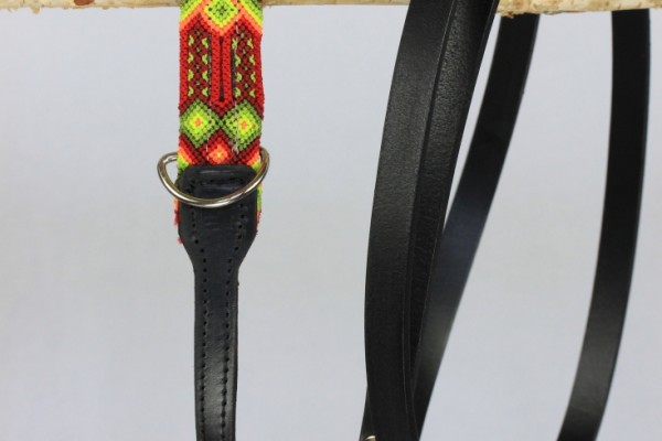 Weave Handle Black Leash