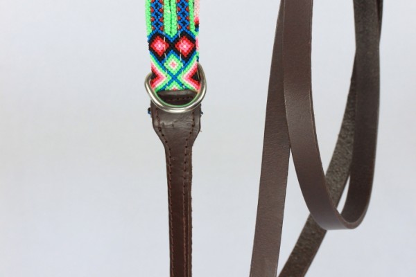 Weave Handle Brown Leash