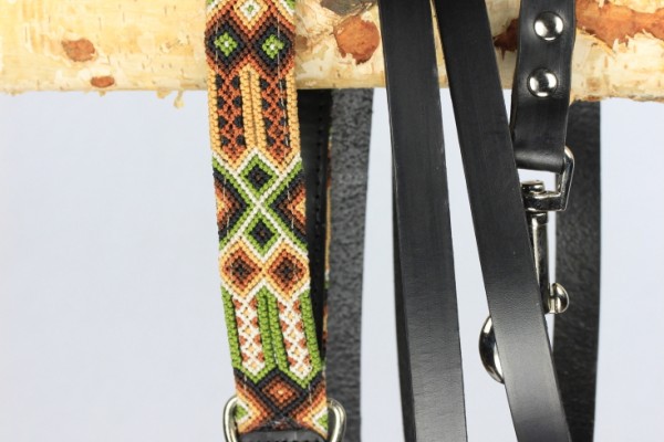 Weave Handle Otomi Leash
